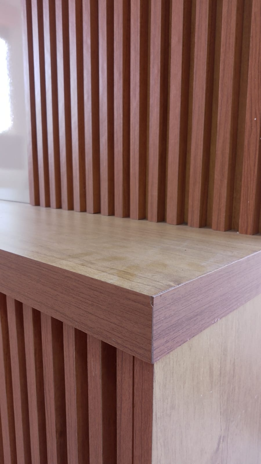 Home 2 Portas Ripado Naturale/Off White - Imagem 2